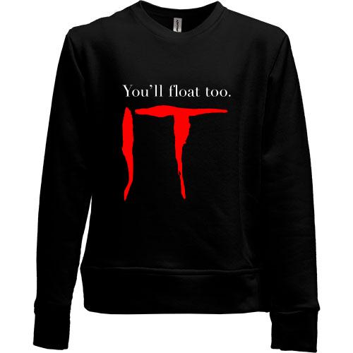 Дитячий світшот без начісу You`ll float too 